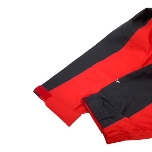 THE NORTH FACE (ザ ノース フェイス) レインスーツセットアップ Sサイズ レッド×ブラック RAINTEX Plasma NP11700