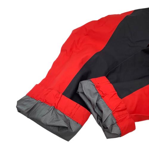 THE NORTH FACE (ザ ノース フェイス) レインスーツセットアップ Sサイズ レッド×ブラック RAINTEX Plasma NP11700