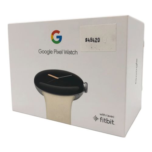 Google(グーグル) Pixel Watch Polished Silver ステンレス ケース Chalk アクティブ バンド GA03182-TW