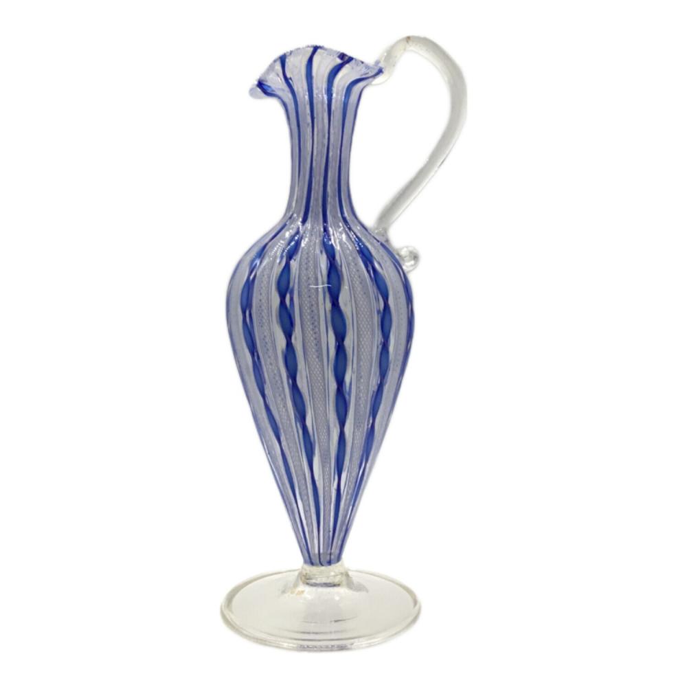 レースグラスフラワーベース 水差し型 MURANO GLASS(ムラーノグラス