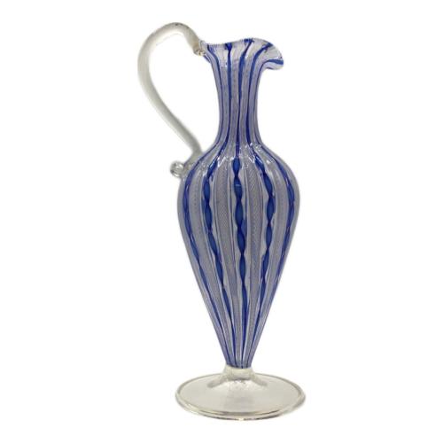 レースグラスフラワーベース 水差し型 MURANO GLASS(ムラーノグラス)