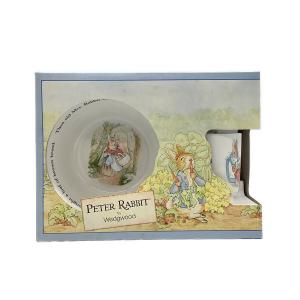 Wedgwood (ウェッジウッド) モーニングセット ボウル・プレート・マグカップ 廃番 ピーターラビット 3Pセット