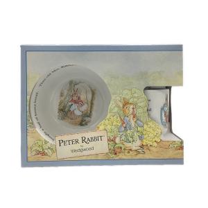 Wedgwood (ウェッジウッド) モーニングセット ボウル・プレート・マグカップ 廃番 ピーターラビット 3Pセット