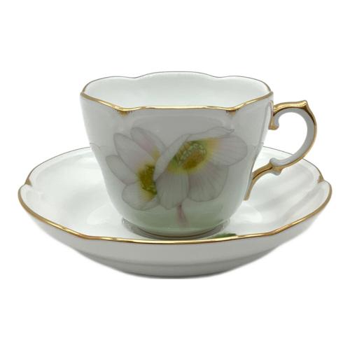 大倉陶園 (オオクラトウエン) デミタス碗皿 67C/C239-1 クリスマスローズ