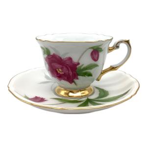 大倉陶園 (オオクラトウエン) デミタス碗皿 76C/C239-4 ガーネットレッド