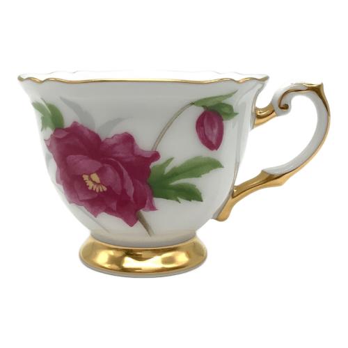 大倉陶園 (オオクラトウエン) デミタス碗皿 76C/C239-4 ガーネットレッド