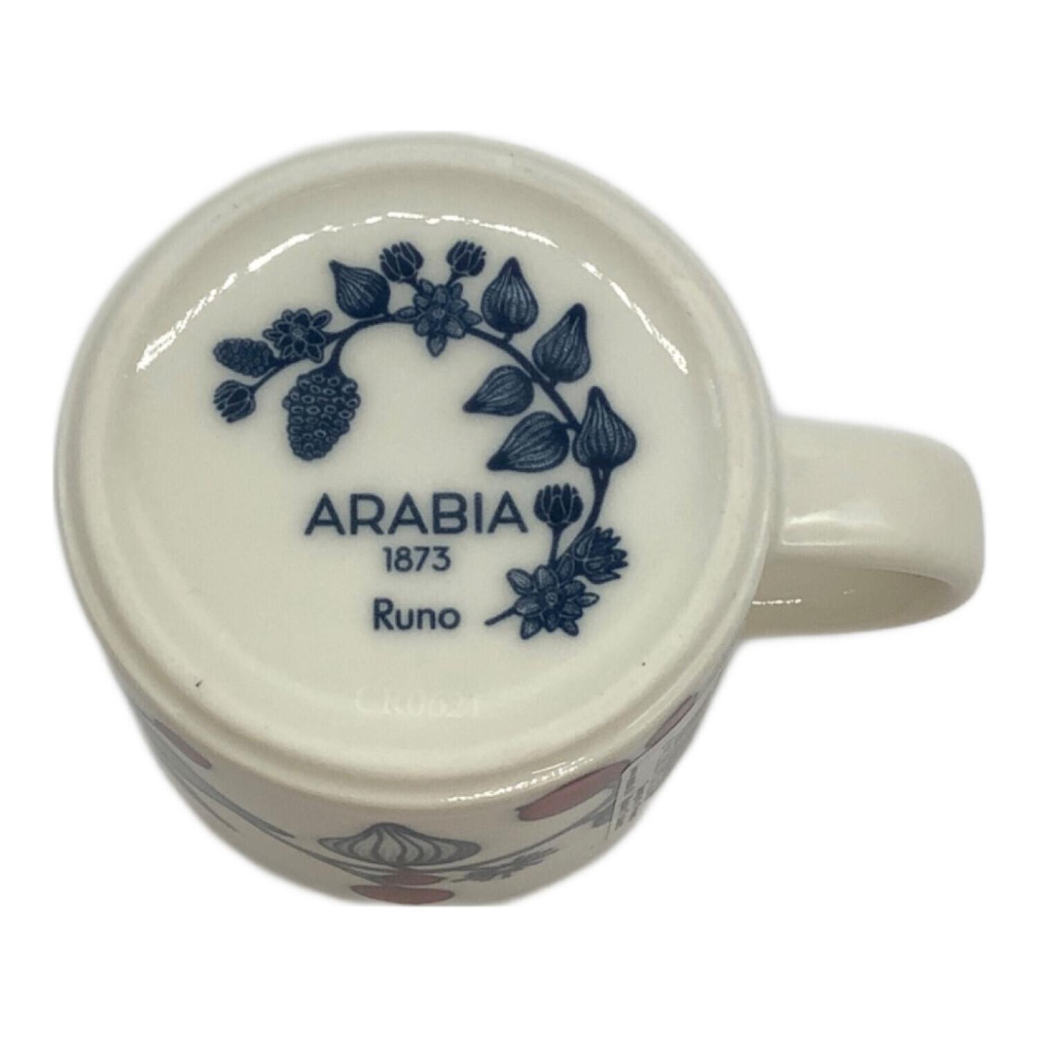 【新品・未使用】ARABIA /アラビア　ルノ　エスプレッソカップ&ソーサー ARABIA (アラビア) Runo フロストベリー エスプレッソカップ