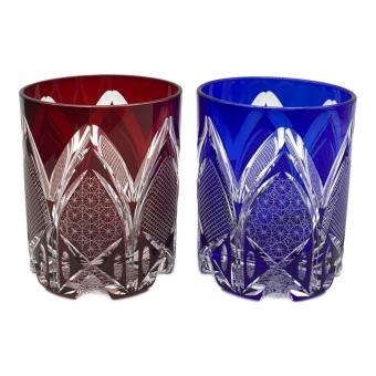 華硝 (ハナショウ) 切子グラス 2Pセット オールドグラス