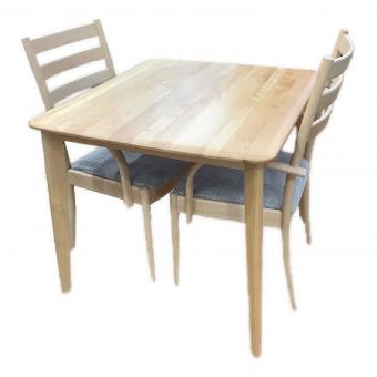 ニトリ ダイニング3点セット DT Nコレクション T-01 ナチュラル×グレー