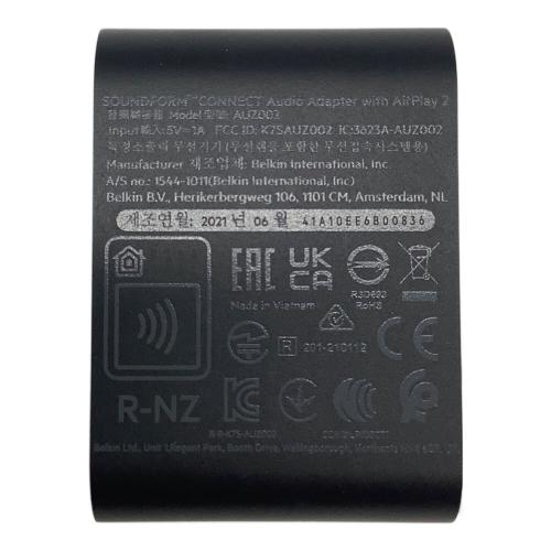 Belkin (ベルキン) AirPlay 2対応 オーディオアダプター SOUNDFORM CONNECT