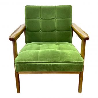 カリモク60 (カリモクロクマル) Kチェア1シーター モケットグリーン W36170QW