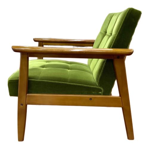 カリモク60 (カリモクロクマル) Kチェア1シーター モケットグリーン W36170QW