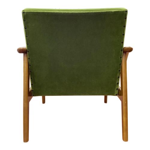 カリモク60 (カリモクロクマル) Kチェア1シーター モケットグリーン W36170QW