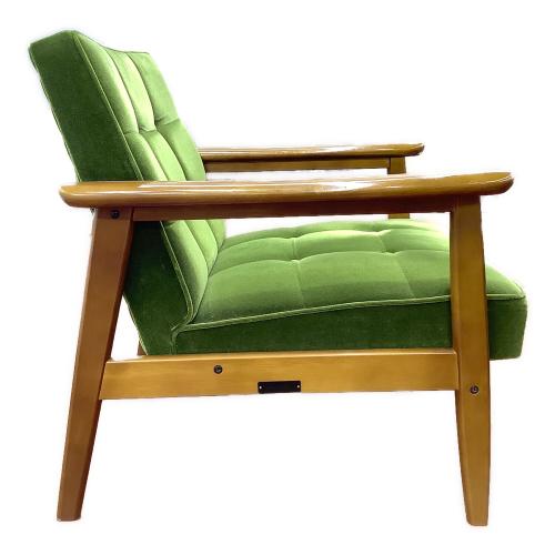 カリモク60 (カリモクロクマル) Kチェア1シーター モケットグリーン W36170QW