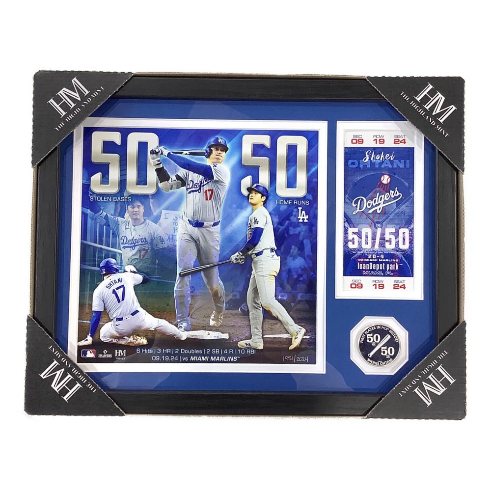 ドジャース大谷翔平50-50達成記念ゴールドダブルとフォトミント ドジャース ⼤⾕翔平 50-50達成記念ダブルコインフォトミント