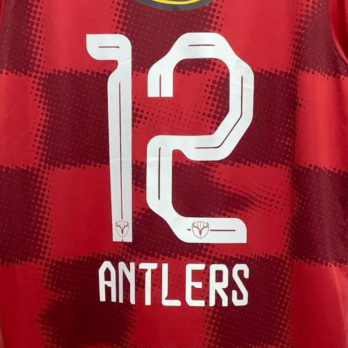 鹿島アントラーズ 2024 ホーム ユニフォーム レプリカ 背番号12 XL レッド FN8544-687 サッカー