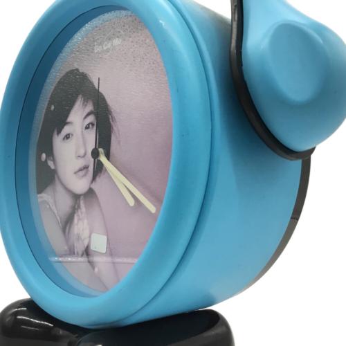 広末涼子 目覚まし時計 ライトブルー×ブラック NTTDocomo(エヌティーティードコモ) 限定品