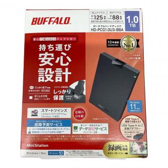 BUFFALO (バッファロー) ポータブルハードディスク HD-PCG1.0U3-BBA