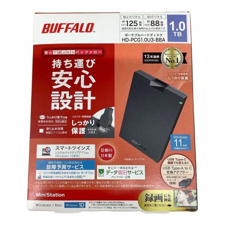 BUFFALO (バッファロー) ポータブルハードディスク HD-PCG1.0U3-BBA
