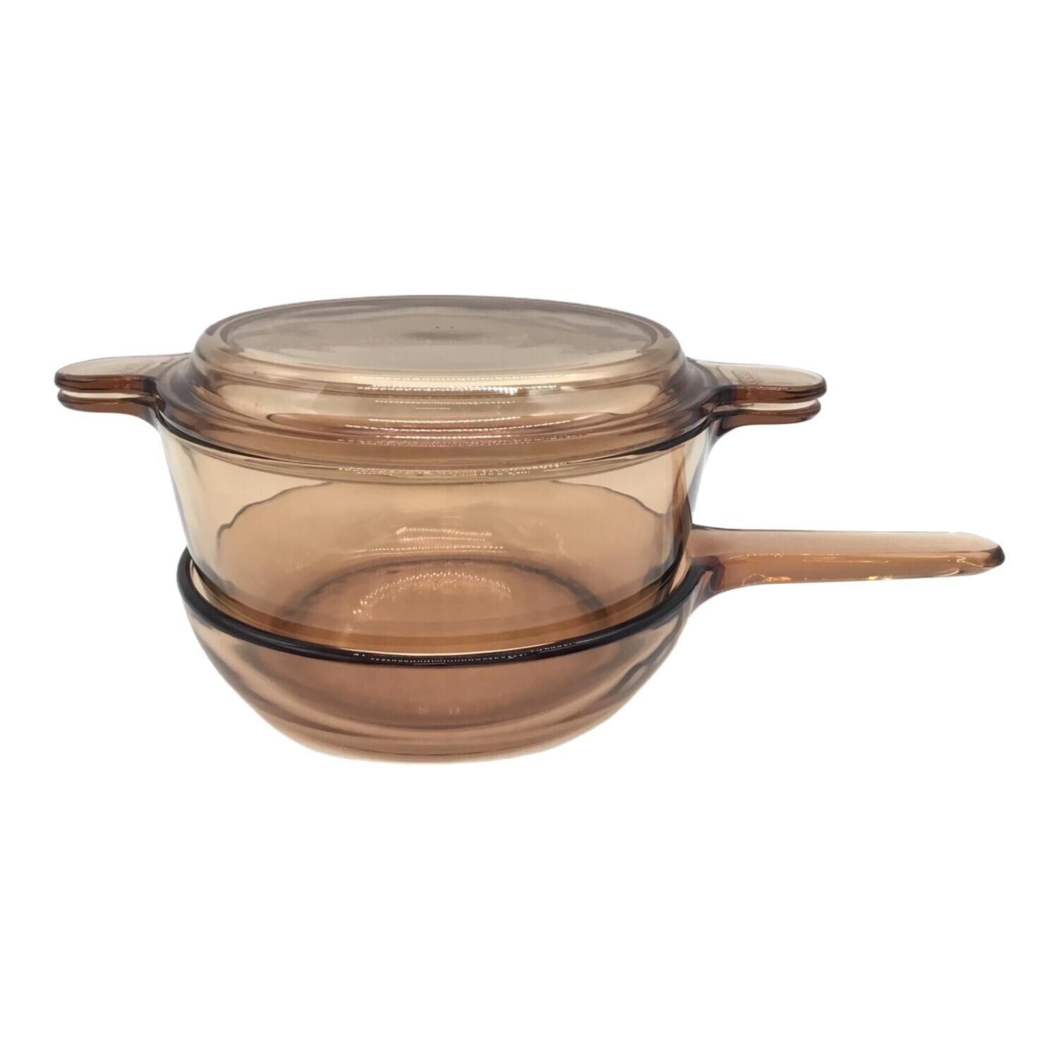 パイレックス　VISION ビジョン　両手鍋　フライパン　4点まとめ売り パイレックス VISION ビジョン 両手鍋 フライパン 4点まとめ売り