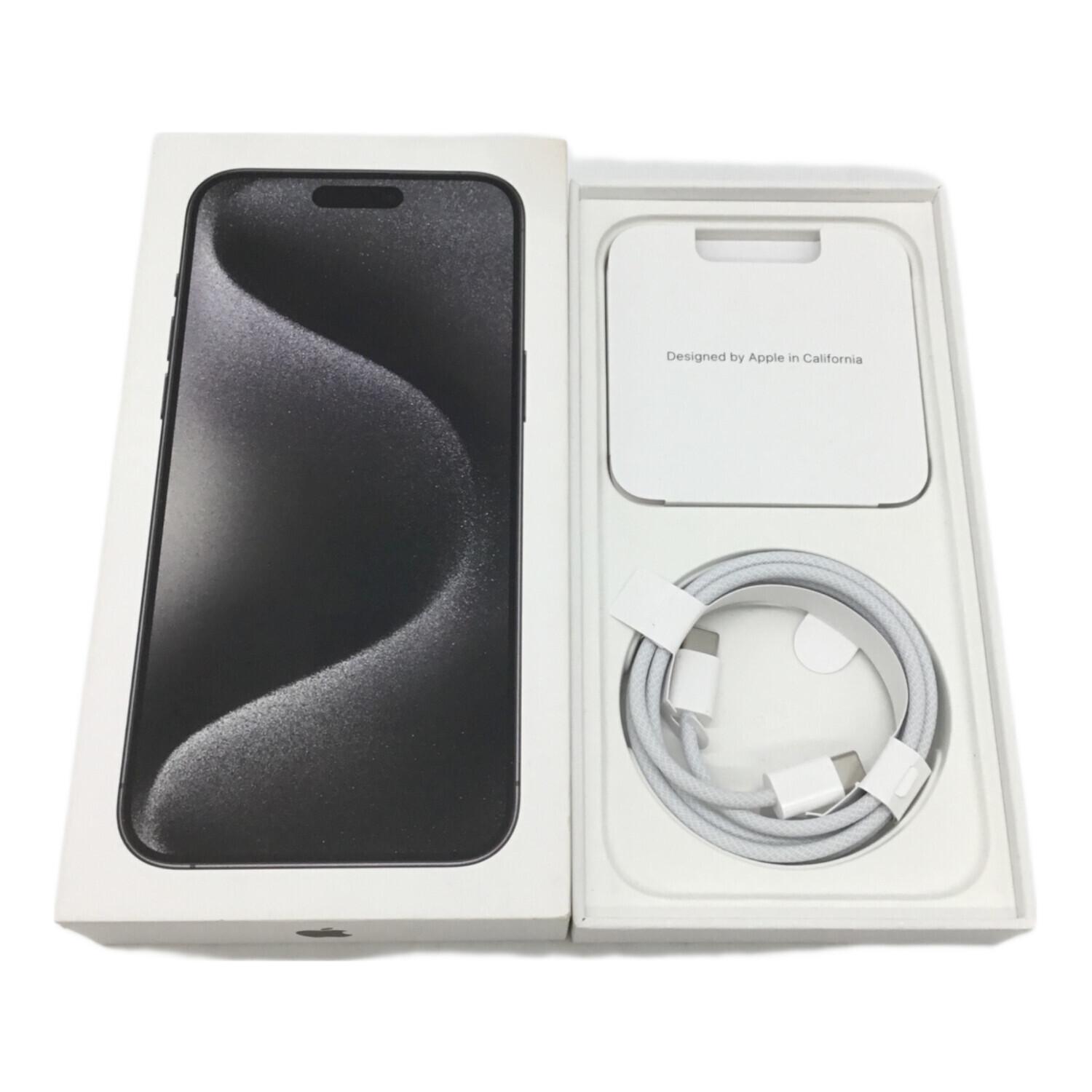 Apple（アップル）iPhone15 Pro Max 256GB ブラック MU6P3J/A