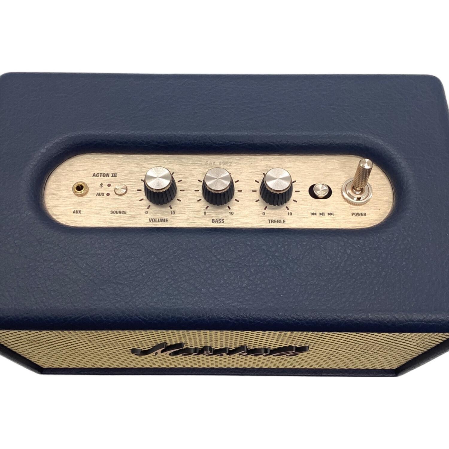 未使用　Bluetooth スピーカー Marshall Marshall (マーシャル) ACTON III Bluetooth対応スピーカー