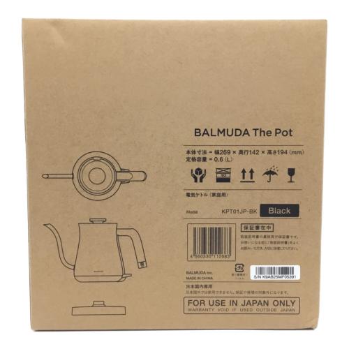 電気ケトル ブラック KPT01JP BALMUDA(バルミューダ) 未使用品