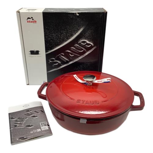 Staub (ストウブ) 両手鍋 ブレイザー ソテーパン 24cm チェリー 12612406 チェリー 12612406 ブレイザー ソテーパン
