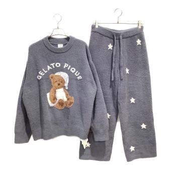 gelato pique GOOD NIGHT BEAR ジャガードプルオーバー ロングパンツ SET PWNT244087/PWNP244090