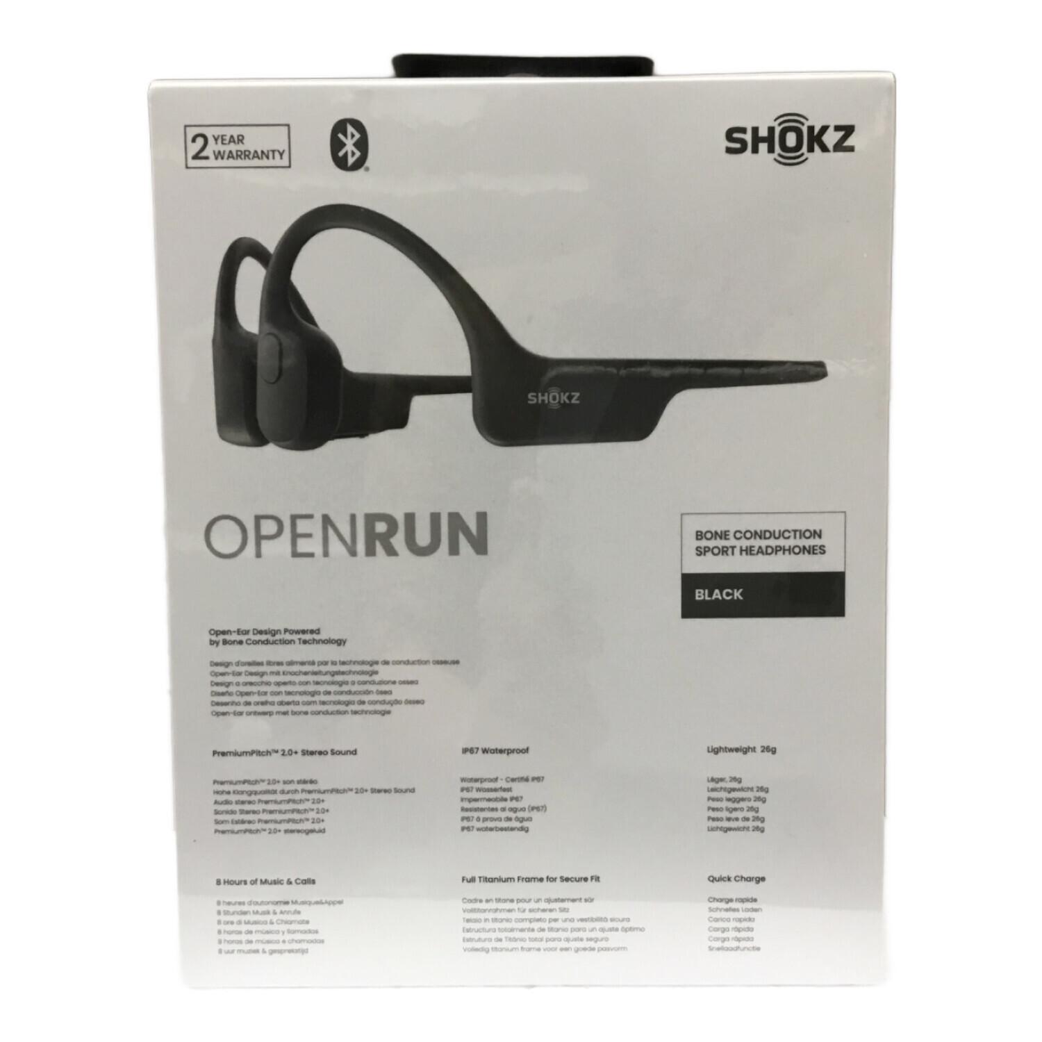 ショックス　骨伝導イヤホンワイヤレス　コズミックブラック 骨伝導イヤホン SKZ-EP-000003 SHOKZ(ショックス) 未開封品