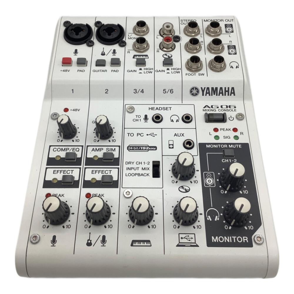 YAMAHA (ヤマハ) ウェブキャスティングミキサー AG06｜トレファクONLINE