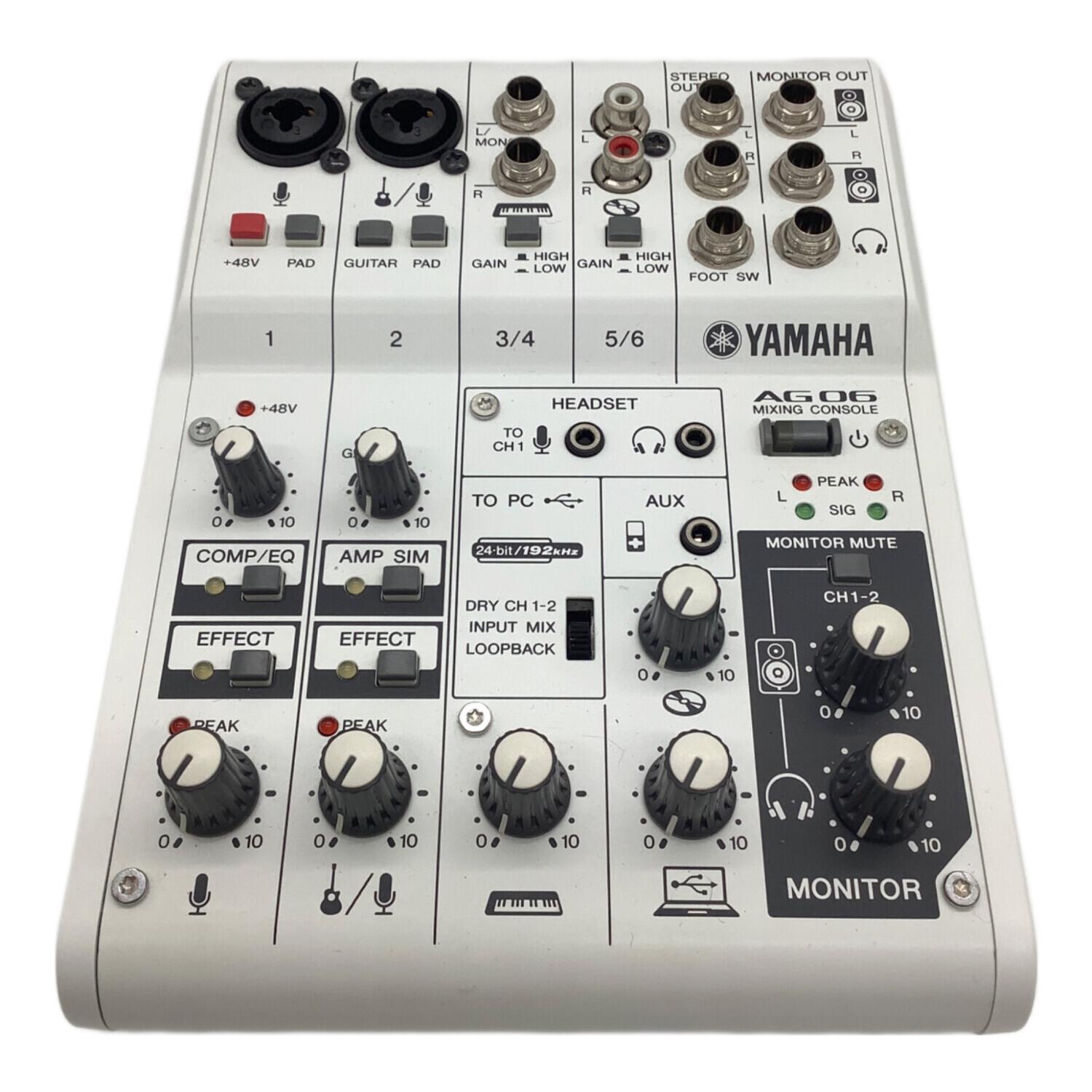 YAMAHA (ヤマハ) ウェブキャスティングミキサー AG06｜トレファクONLINE