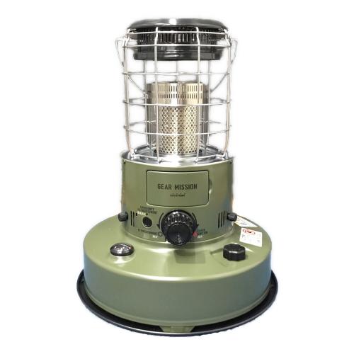 石油ストーブ RR-GER25 2023年製 グリーン×シルバー 収納ケース付 PSCマーク(石油系)有