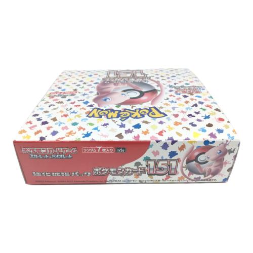 ポケモンカードゲーム スカーレット＆ヴァイオレット 強化拡張パック ポケモンカード151 1BOX 未開封品