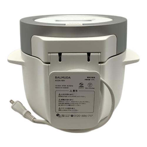 BALMUDA (バルミューダ) The Gohan K03A ホワイト 炊飯器