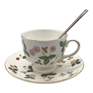 Wedgwood (ウェッジウッド) ワイルドストロベリー カップ&ソーサー スプーンつき