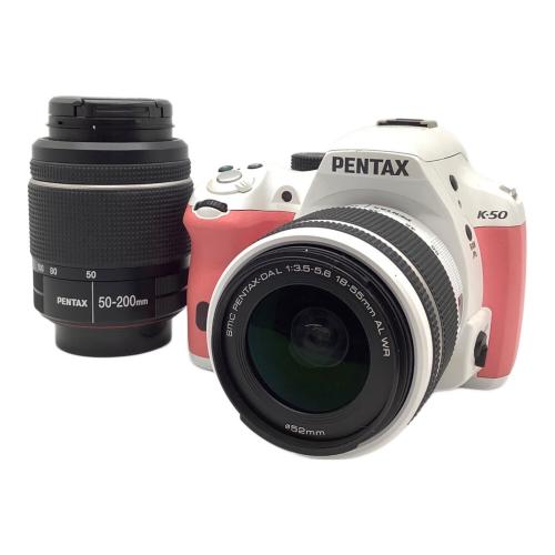 PENTAX (ペンタックス) K-50 ダブルレンズキット ホワイト デジタル一眼レフカメラ