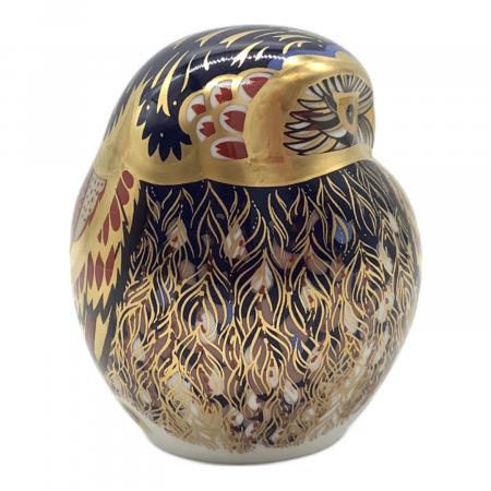Ｙ 美品 ロイヤルクラウンダービー フクロウ 13.5㎝ ペーパーウェイト 置物 ROYAL CROWN DERBY (ロイヤルクラウンダービー) ペーパーウェイト
