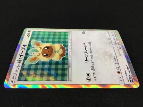 ポンチョを着たイーブイ リーフィアのポンチョイラスト版 PROMO A 142/SM-P ポケモンカード