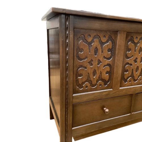 heathland furniture アンティークブランケットボックス ブラウン