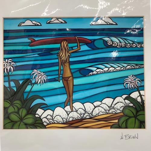Heather Brown (ヘザーブラウン) Surf Stroll 絵画