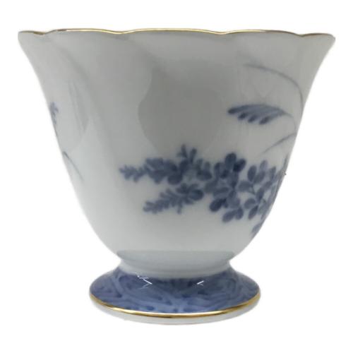 コーヒー碗皿 呉須秋草 46C/7771 大倉陶園(オオクラトウエン)