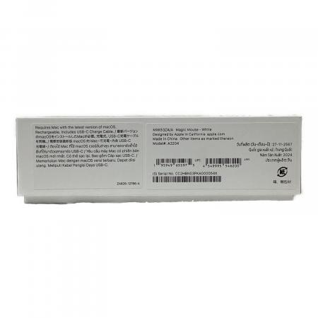 Apple (アップル) Magic Mouse（USB-C）ホワイト MXK53ZA/A