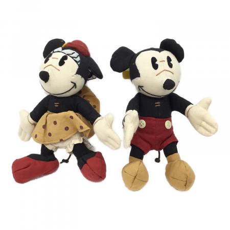 ミッキーマウス　ぬいぐるみ　限定　周年記念　当時物　レトロ 新品未使用品】Disney レトロ ミッキーマウス ぬいぐるみ Mサイズ