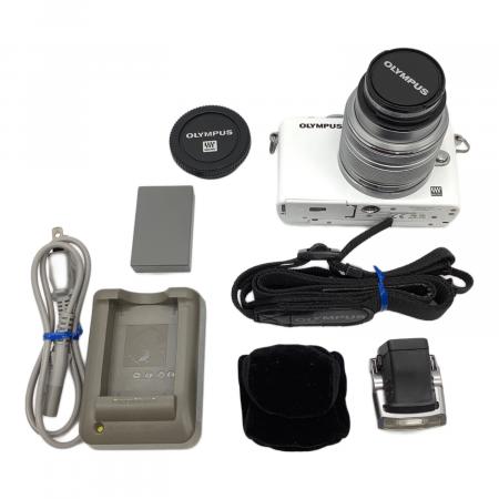 OLYMPUS E-PL3 ホワイト ミラーレス一眼カメラレンズセット一部訳あり OLYMPUS (オリンパス) PEN Lite E-PL3 レンズキット ホワイト ミラー