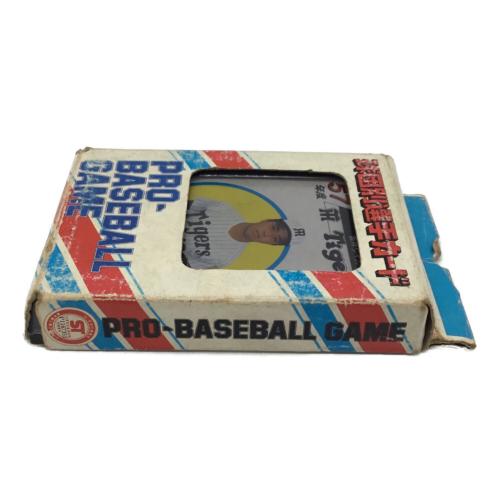 TAKARA (タカラ) 球団別選手カード プロ野球ゲーム 現状販売品 昭和57年度 阪神タイガーズ