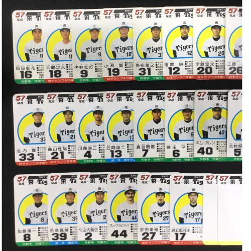 TAKARA (タカラ) 球団別選手カード プロ野球ゲーム 現状販売品 昭和57年度 阪神タイガーズ