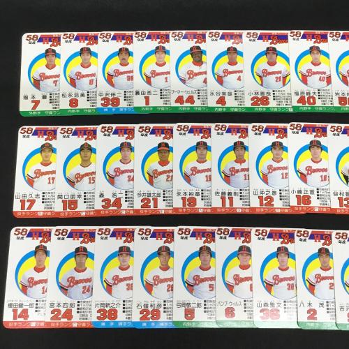 TAKARA (タカラ) 球団選手別カード プロ野球ゲーム 現状販売品 昭和58年度 阪急ブレーブス