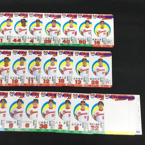 TAKARA (タカラ) 球団選手別カード プロ野球ゲーム 現状販売品 昭和58年度 阪急ブレーブス