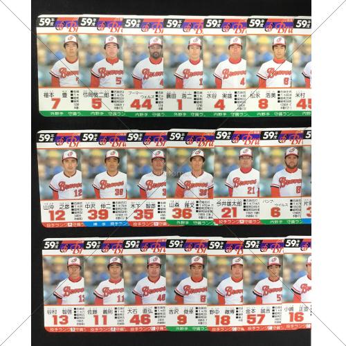 TAKARA (タカラ) 球団選手別カード プロ野球ゲーム 現状販売品 昭和59年度 阪急ブレーブス
